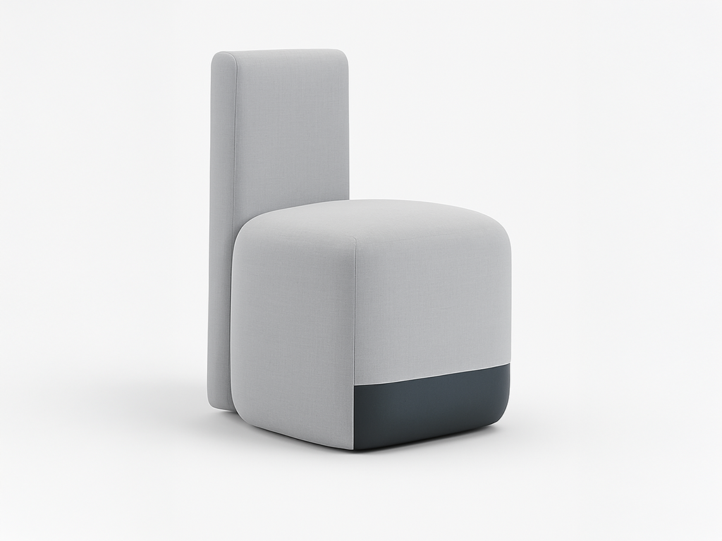 Block Back Pouffe