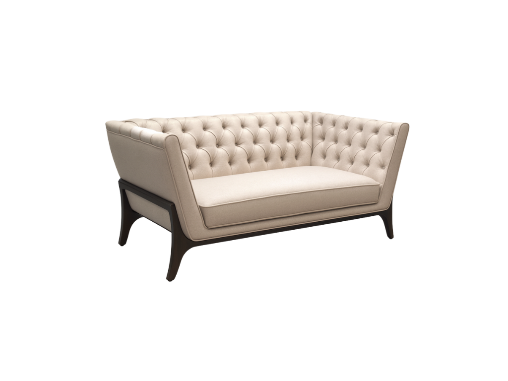 High-Back Diamond Tufted Sofa
