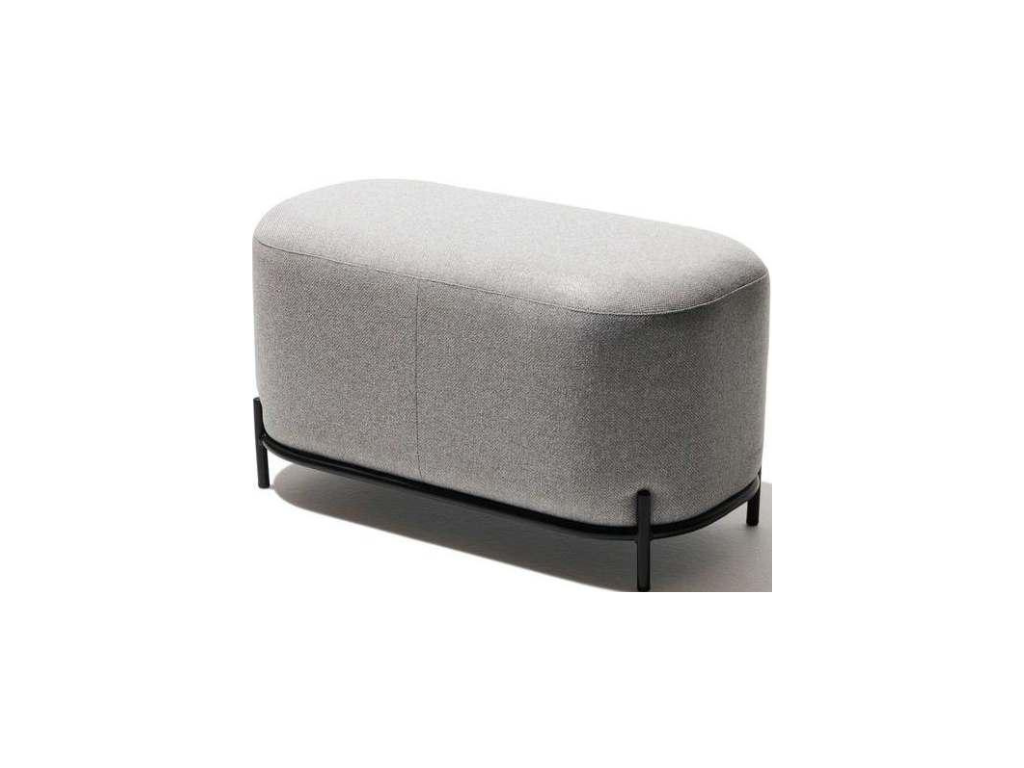 Grey Frame Pouffe