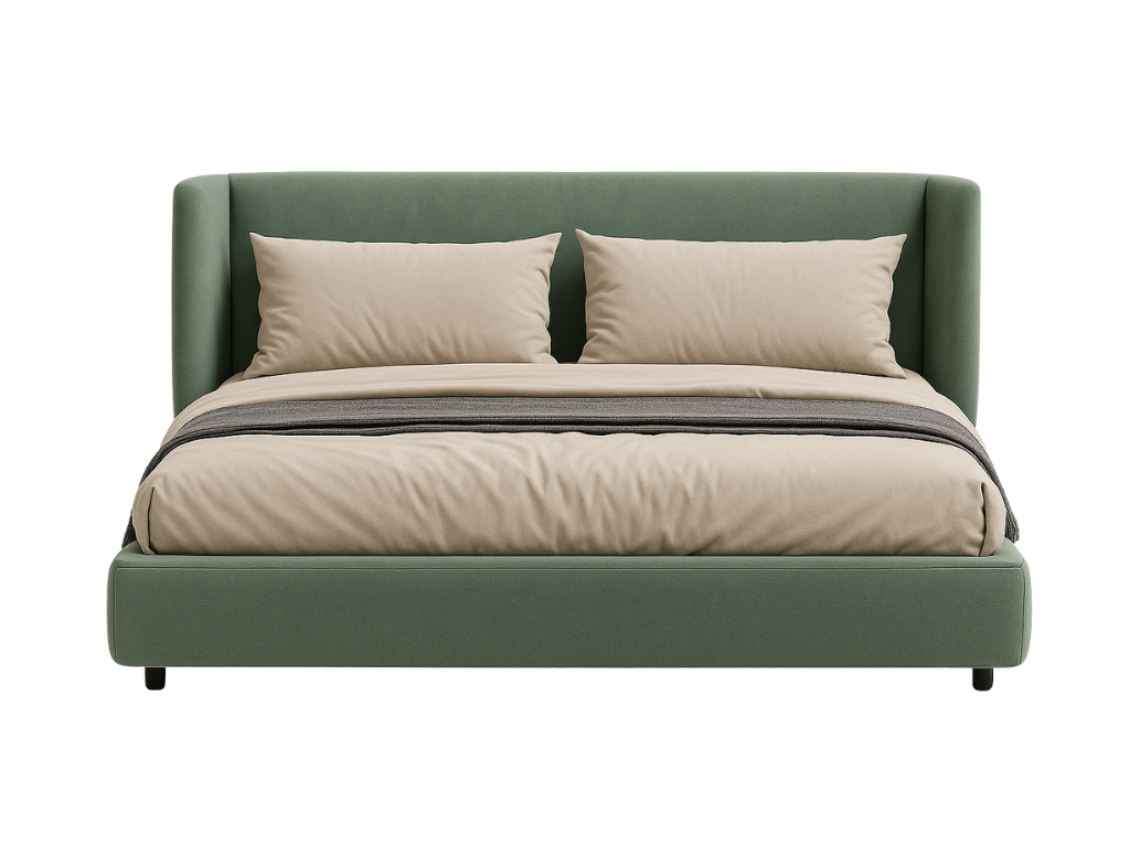 Verto Upholstered Wingback Bed