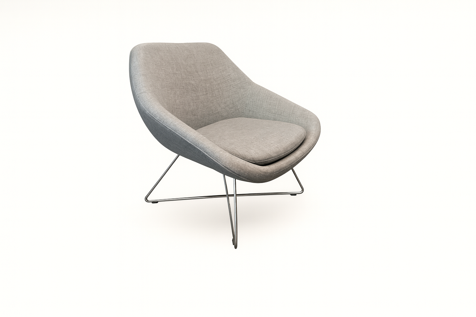 Grey Modern Lounge Chair