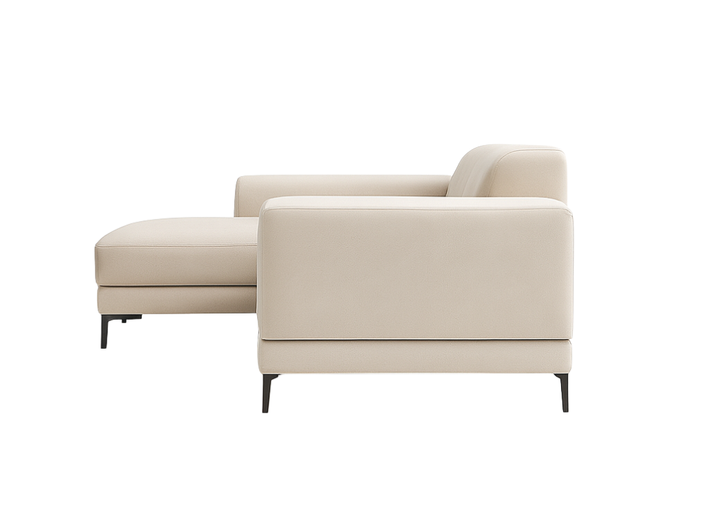 Crystal Beige L-Shaped Sofa