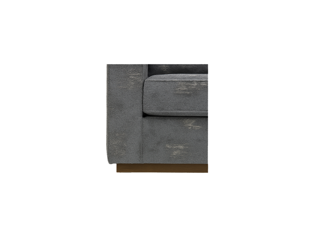 Morty Grey Chenille Sectional Sofa