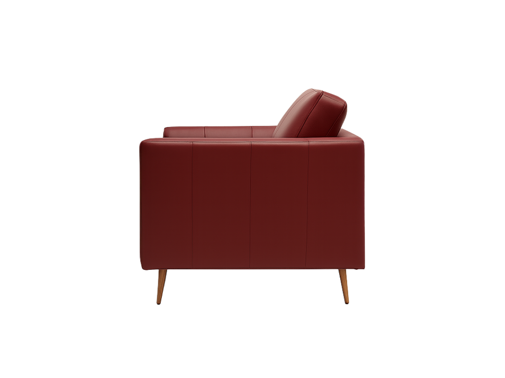 Patrick Red Leather 2 Seater Sofa