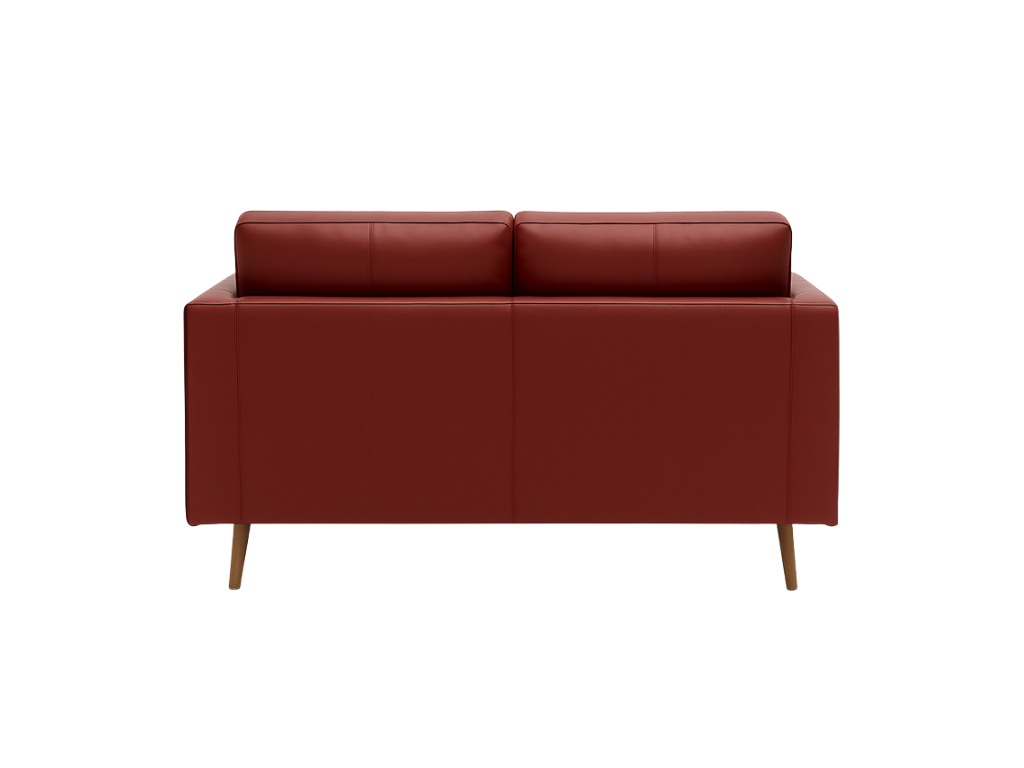 Patrick Red Leather 2 Seater Sofa