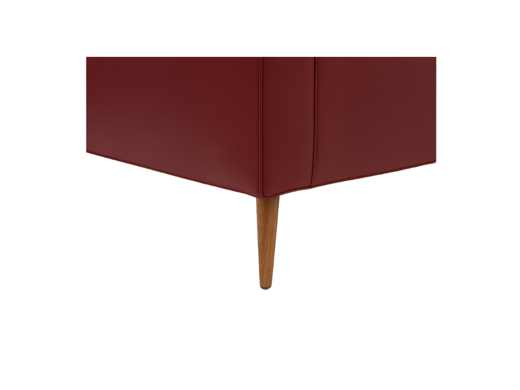 Patrick Red Leather 2 Seater Sofa