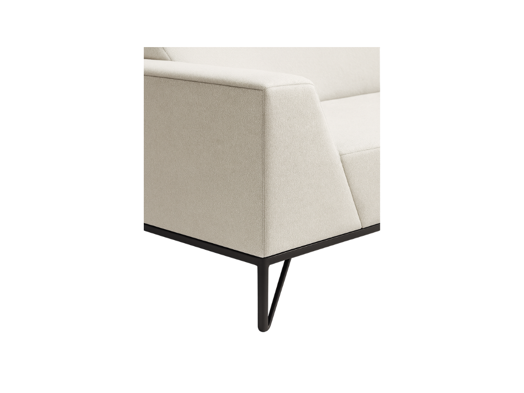 Geometric White Sofa