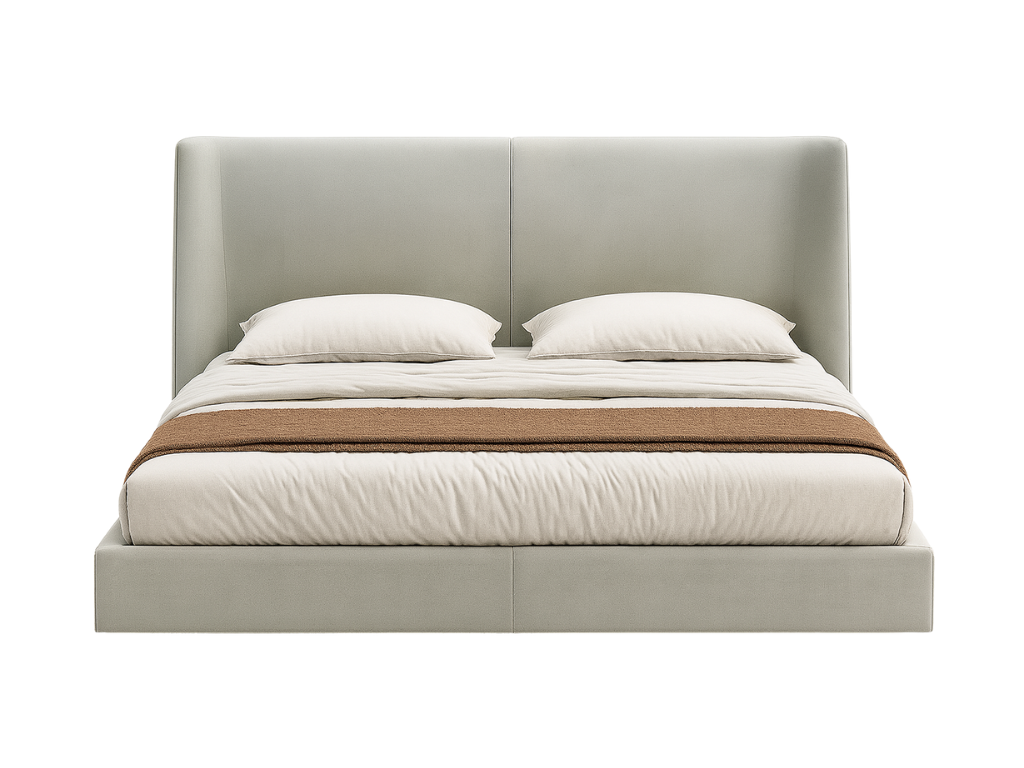Halo Wingback Upholstered Bed