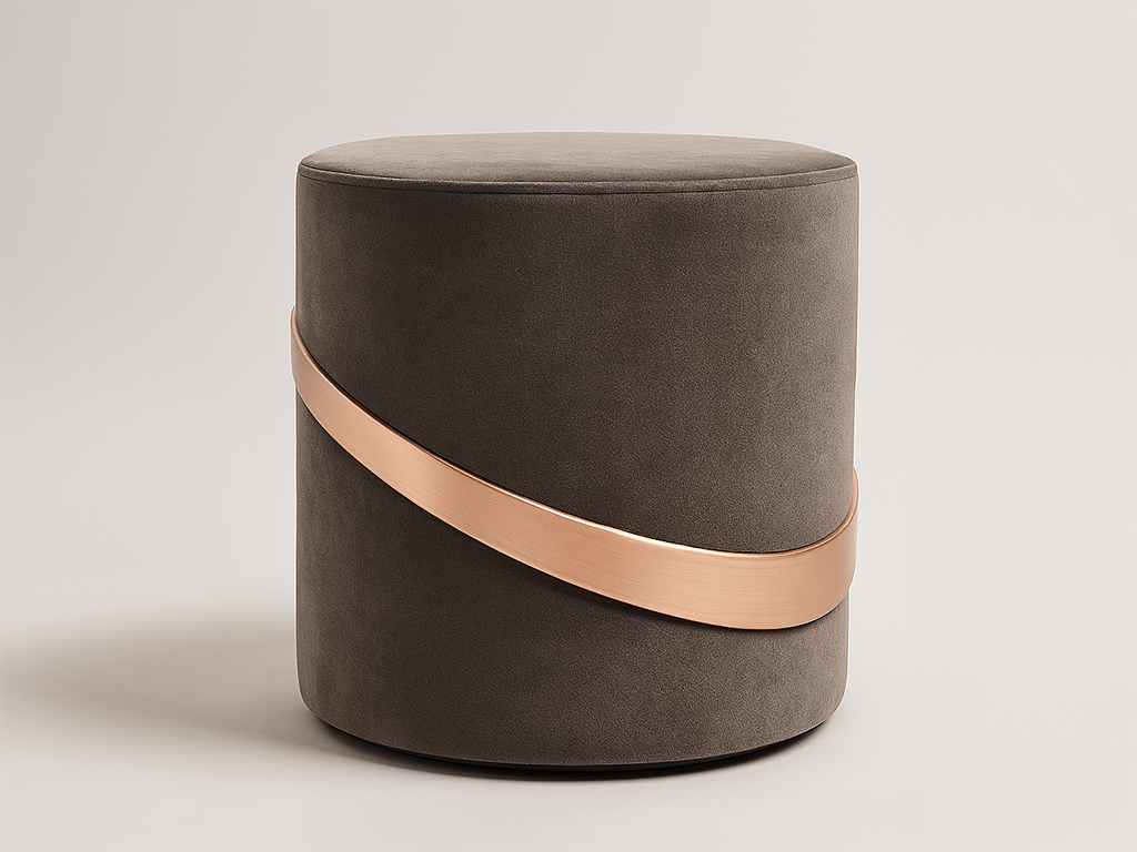Modern Accent Pouffe
