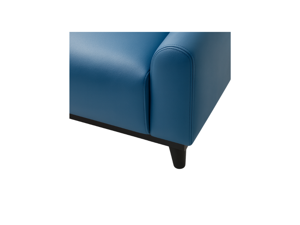 Blue Modern Leather Sofa