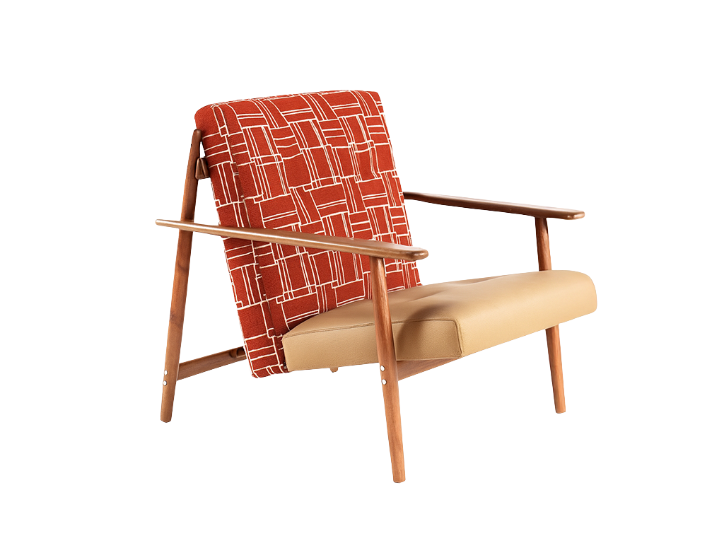 Retro Grid Accent Chair