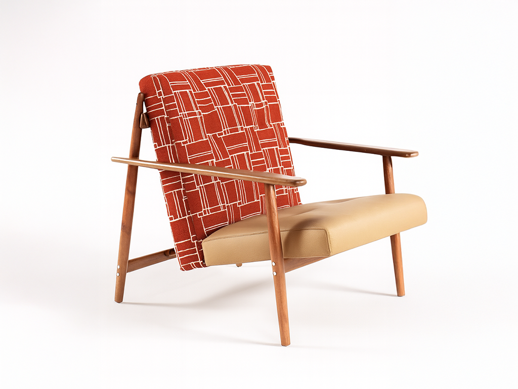 Retro Grid Accent Chair