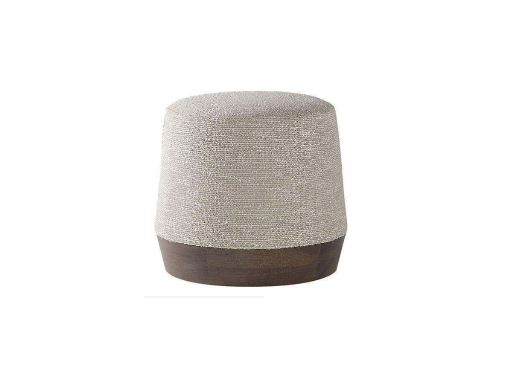 Textured Barrel Pouffe