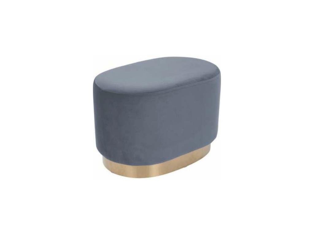 Slate Oval Pouffe