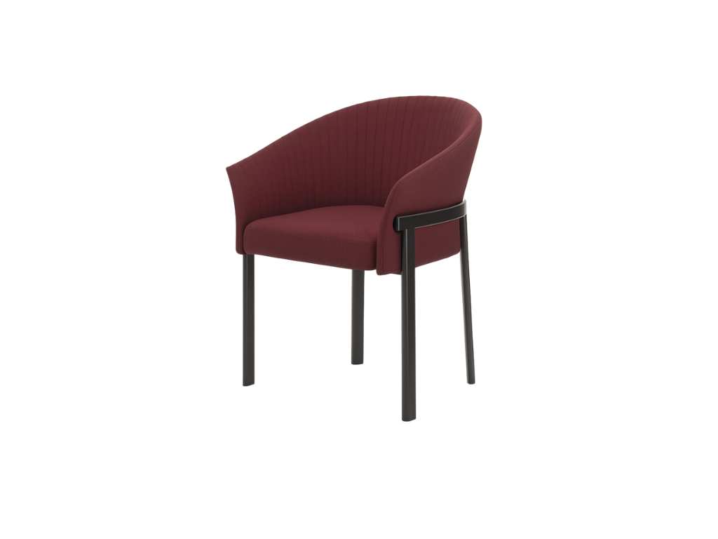 Maroon Accent Lounge Chair