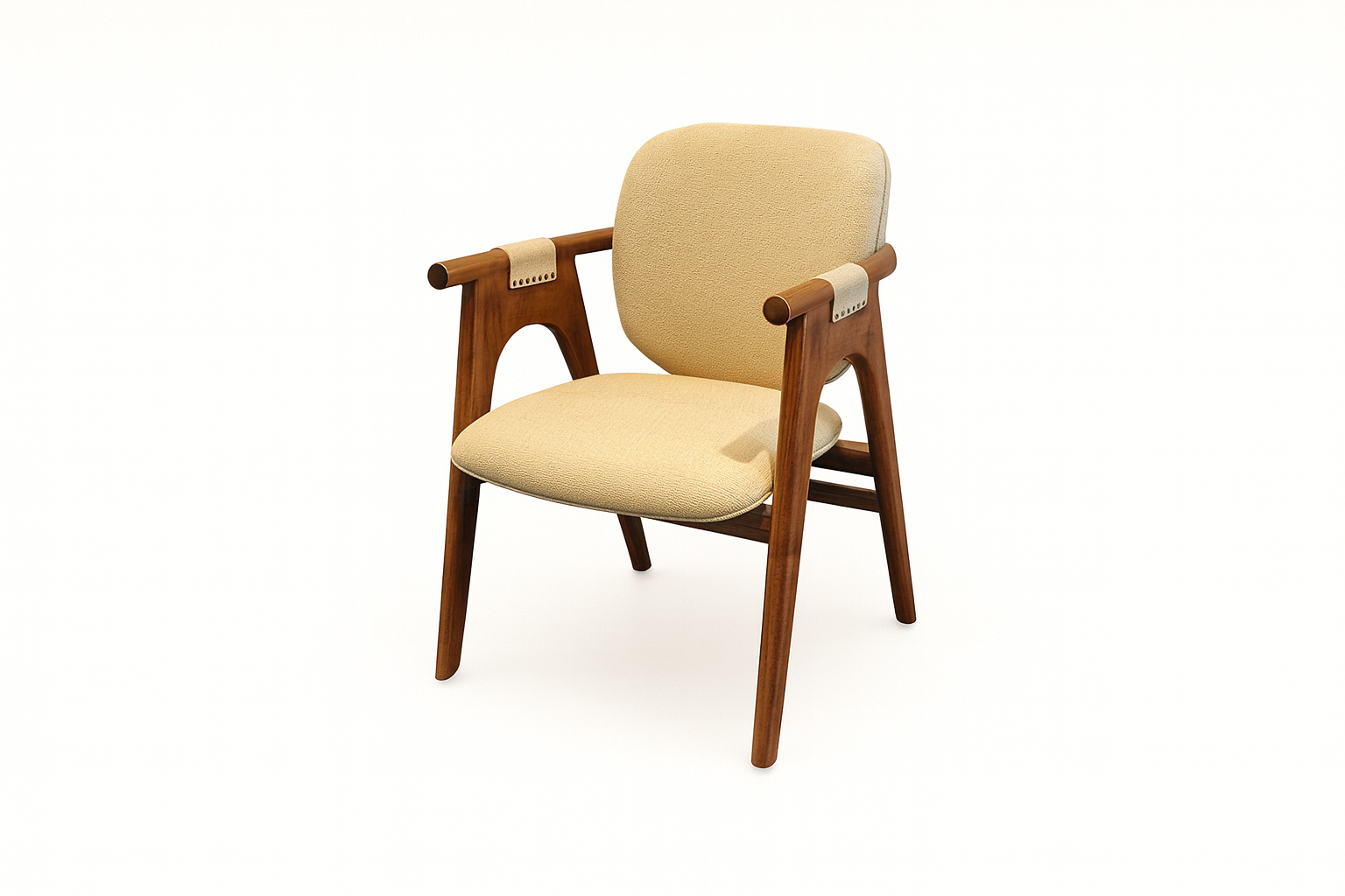 Beige Accent Lounge Chair