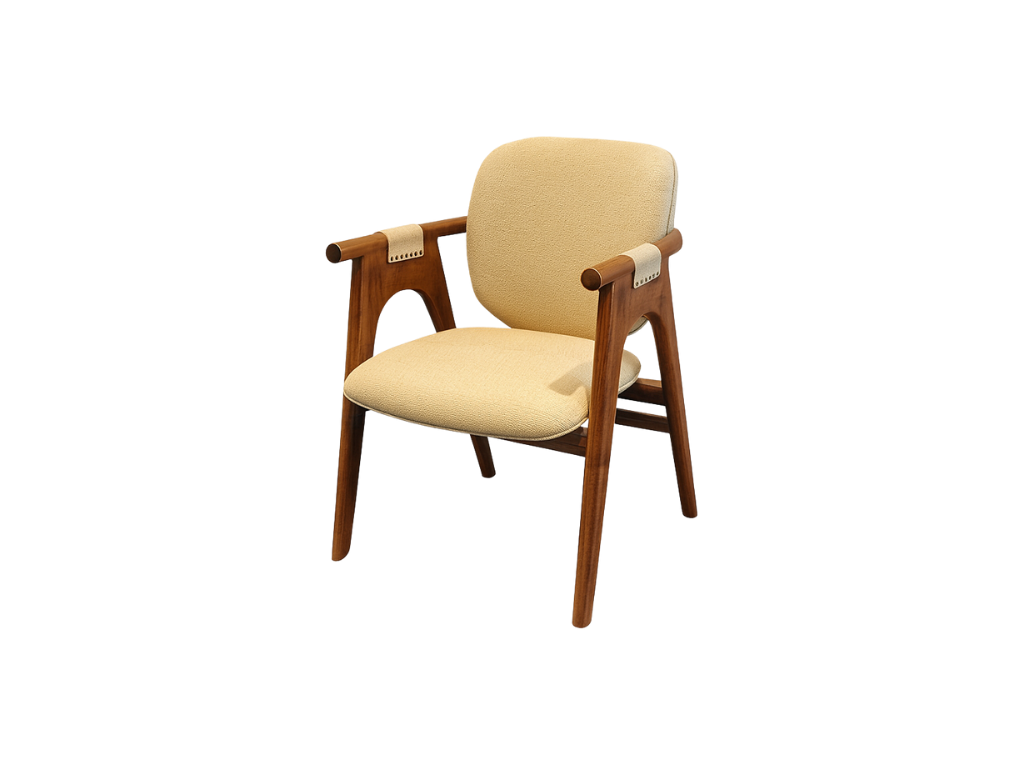 Beige Accent Lounge Chair