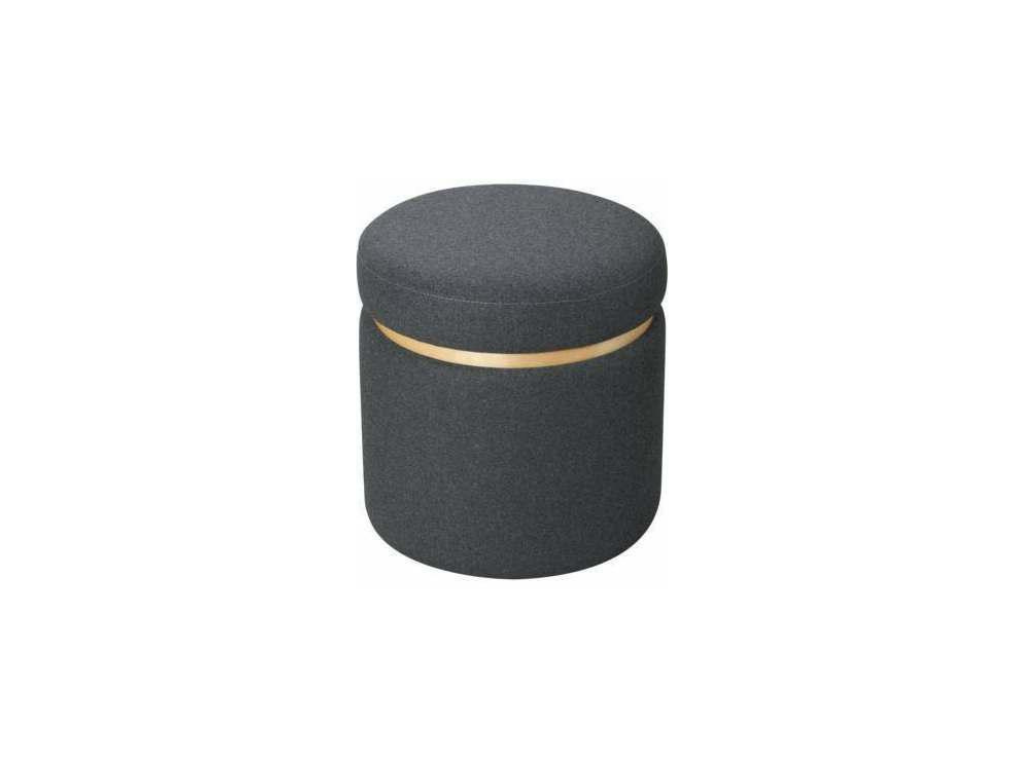 Charcoal Ring Pouffe