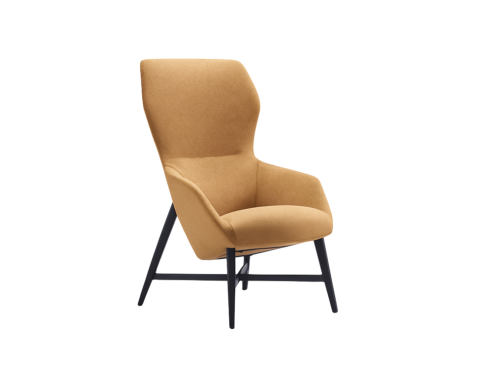 Mustard High-Back Armchair