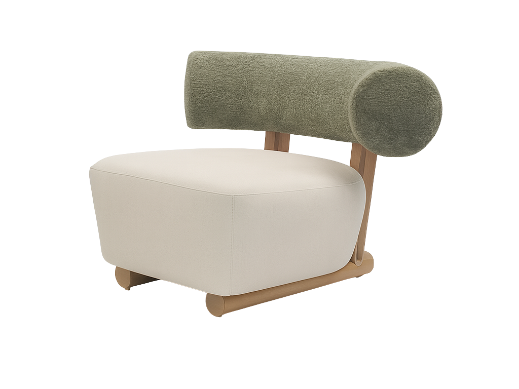 Modern Minimalist Barrel Chair
