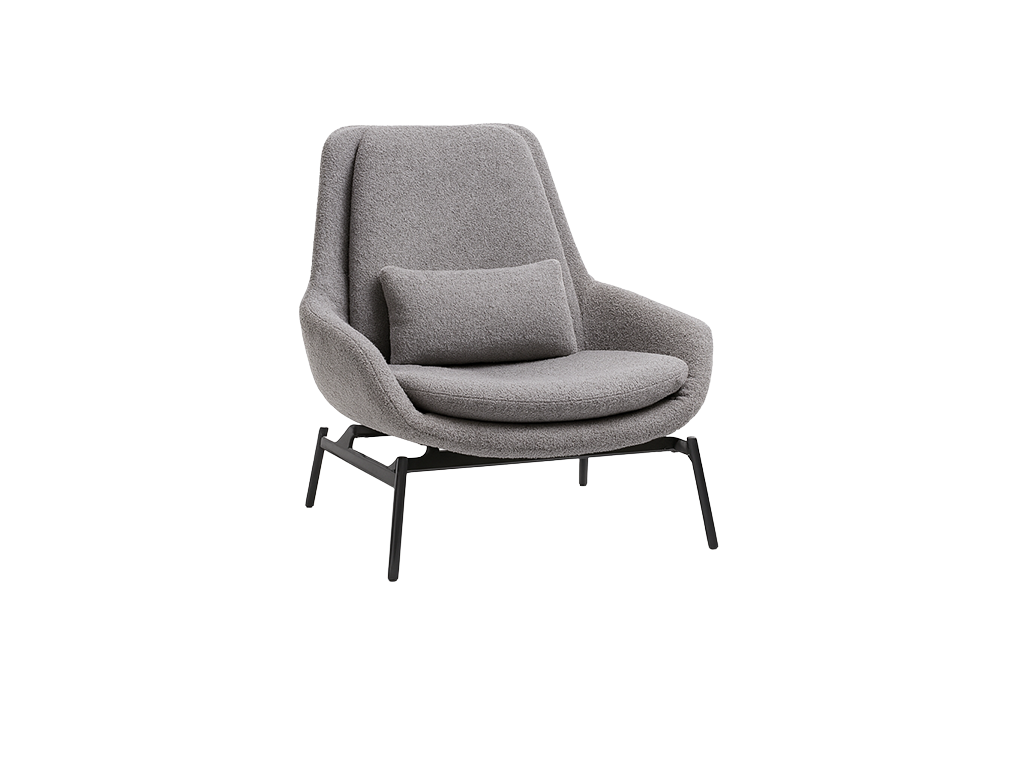 Contemporary Gray Lounge Chair