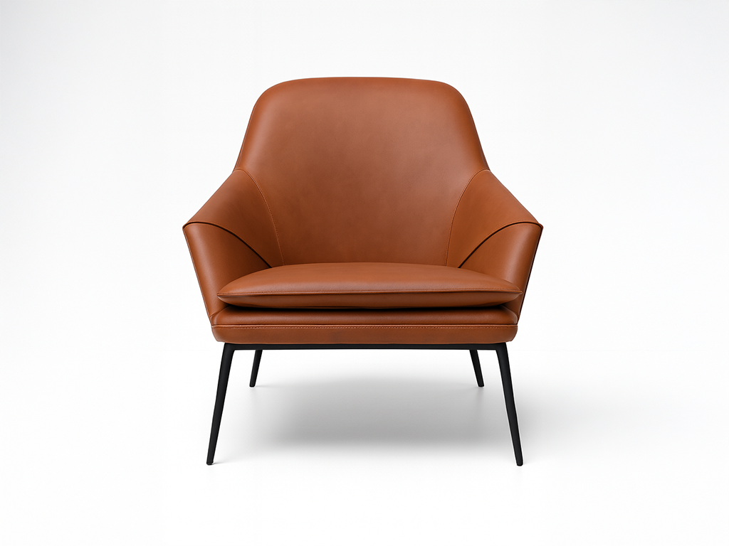 Mid-Century Modern Leather Lounge Chair