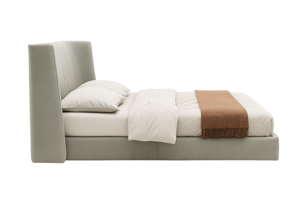 Halo Wingback Upholstered Bed